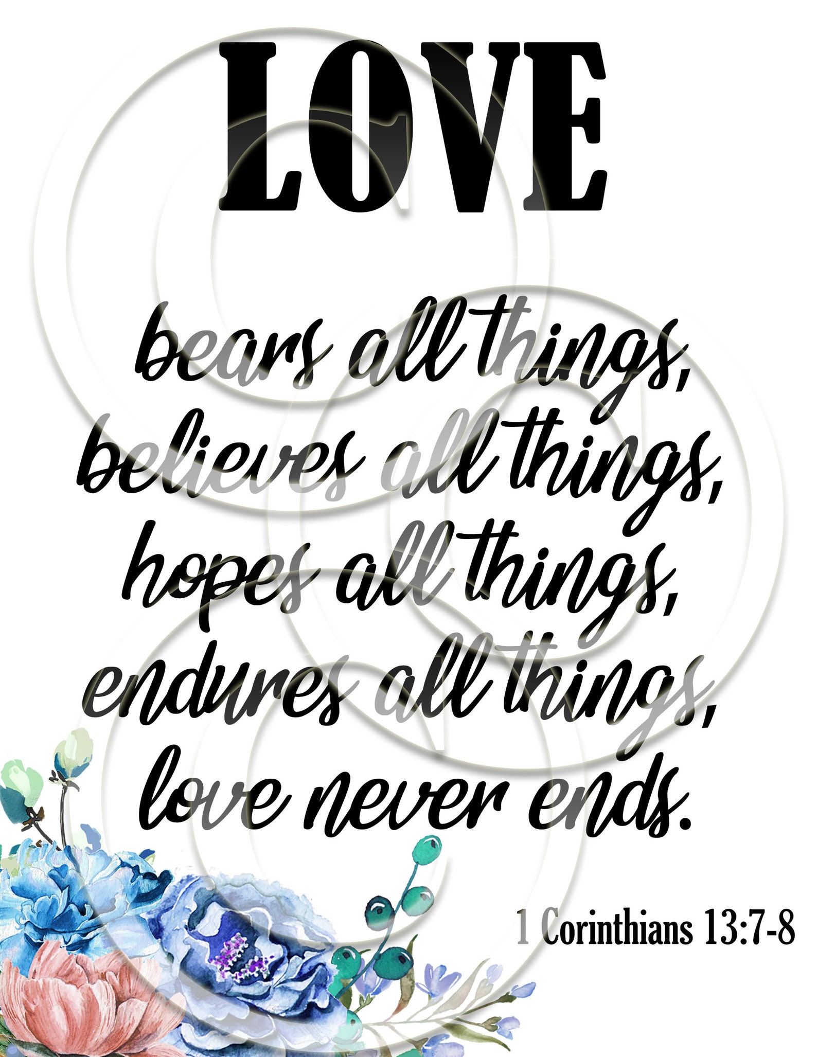 Bible Verses Scripture Printable Digital 8.5 X 11 Digital - Etsy