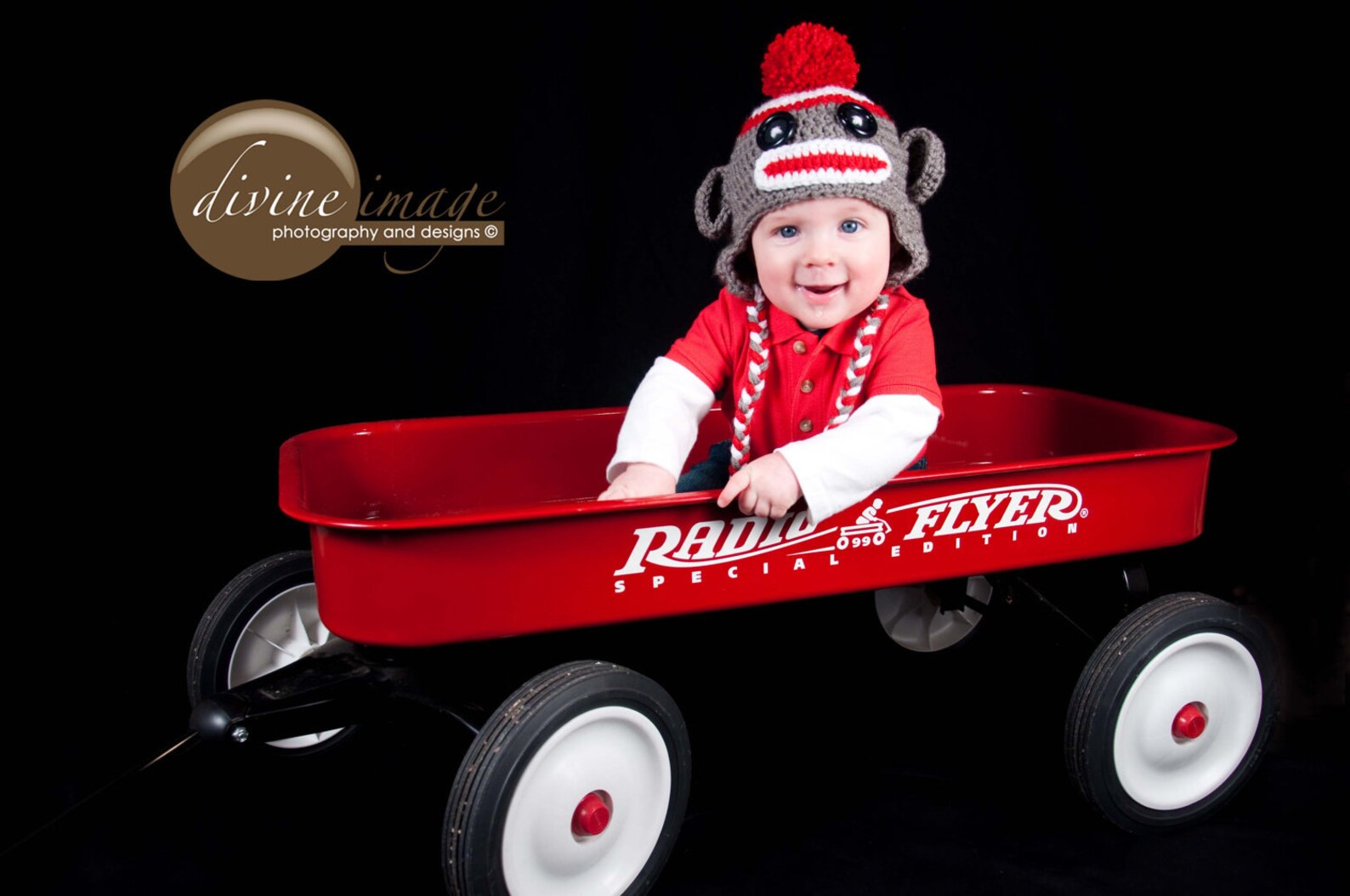 Baby Boy Sock Monkey Hat Baby Crochet Unique Photo Prop Select Etsy