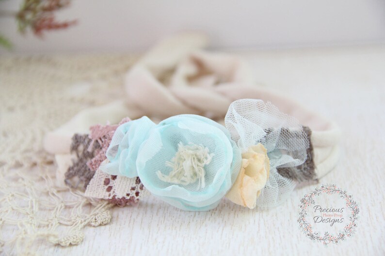 Newborn Photo Prop Baby Headband Newborn Tieback Light Etsy