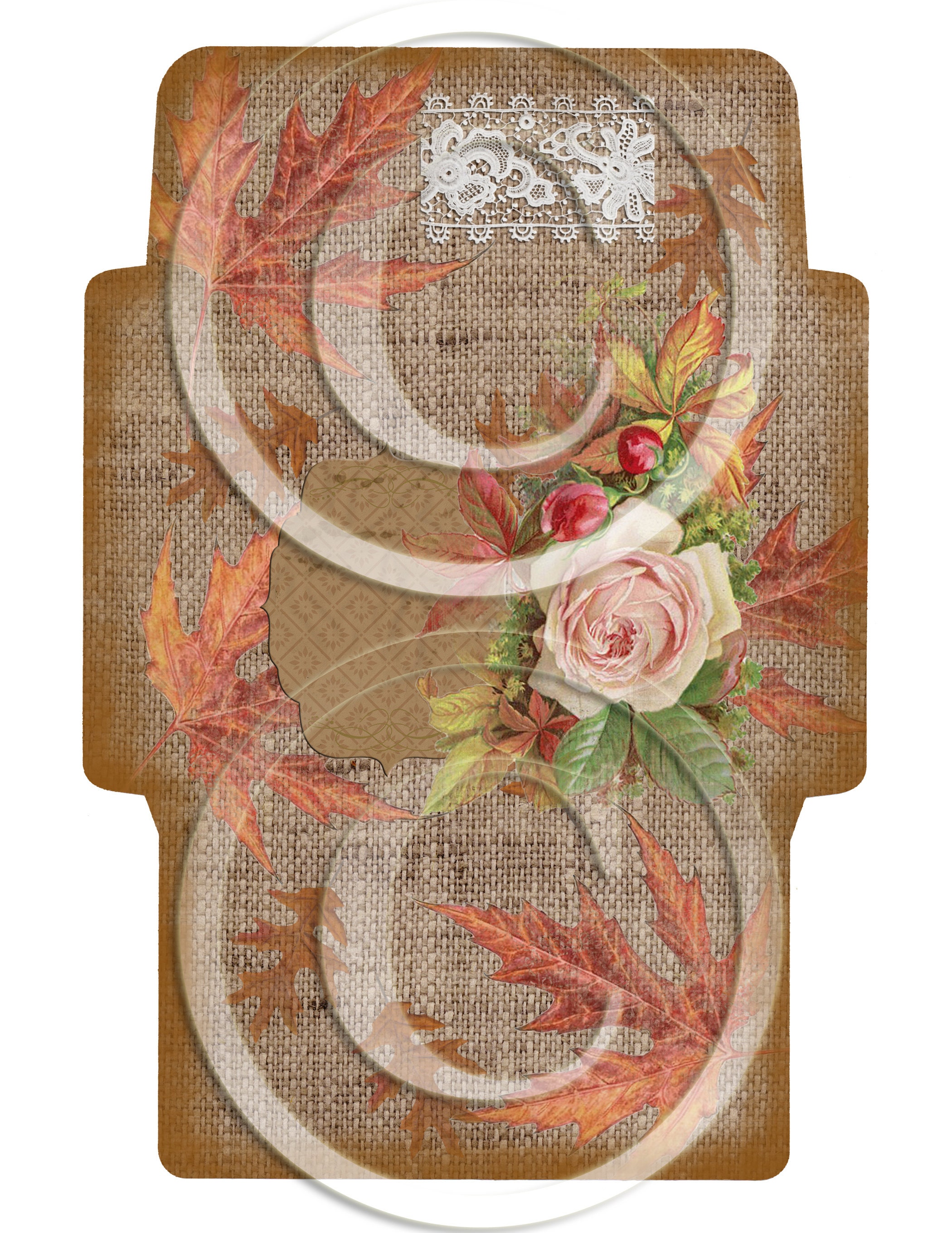 Fall Digital Envelopes Vintage Printable Kit for Junk Journals Planners ...