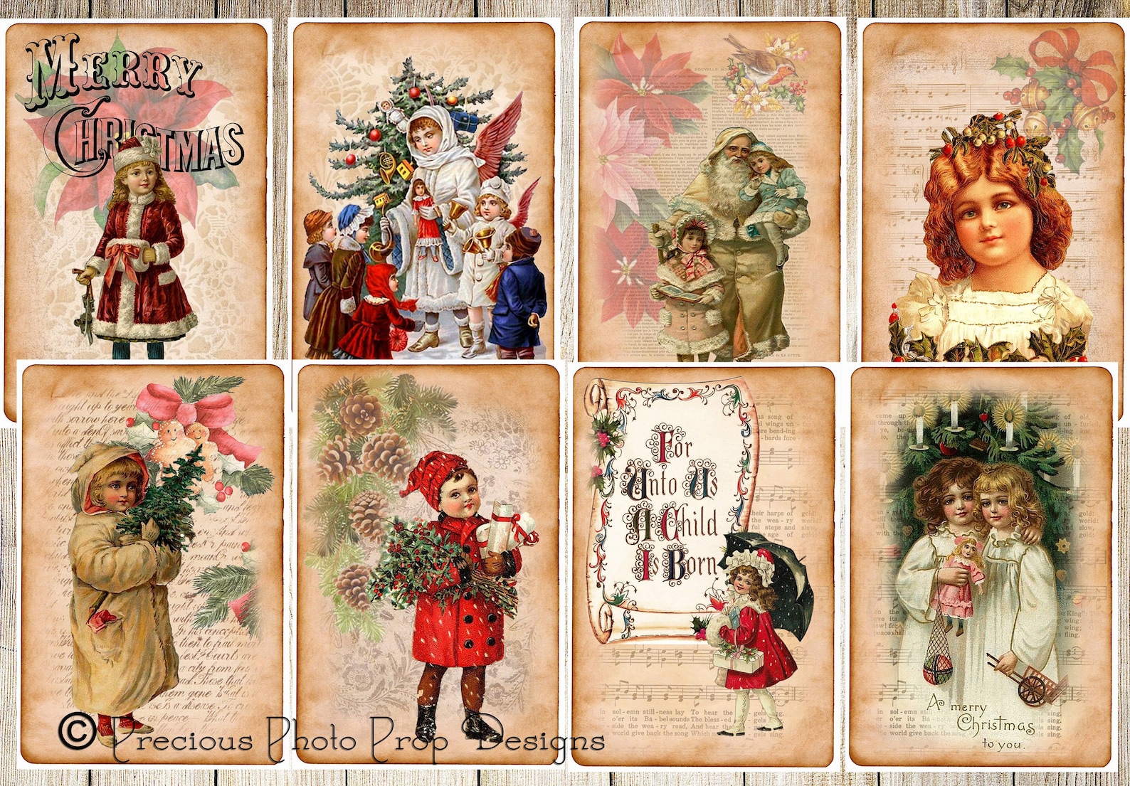 Junk Journal Digital Christmas Printable Vintage Christmas Etsy
