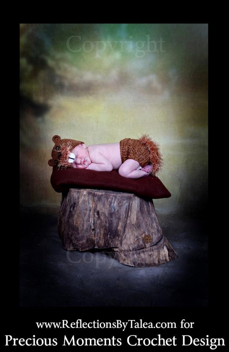 Baby Beaver Set, Newborn Photo Prop Beaver Hat and Diaper Cover, Animal Hat, Crochet Beaver, Baby Photography, Baby Boy Prop image 1