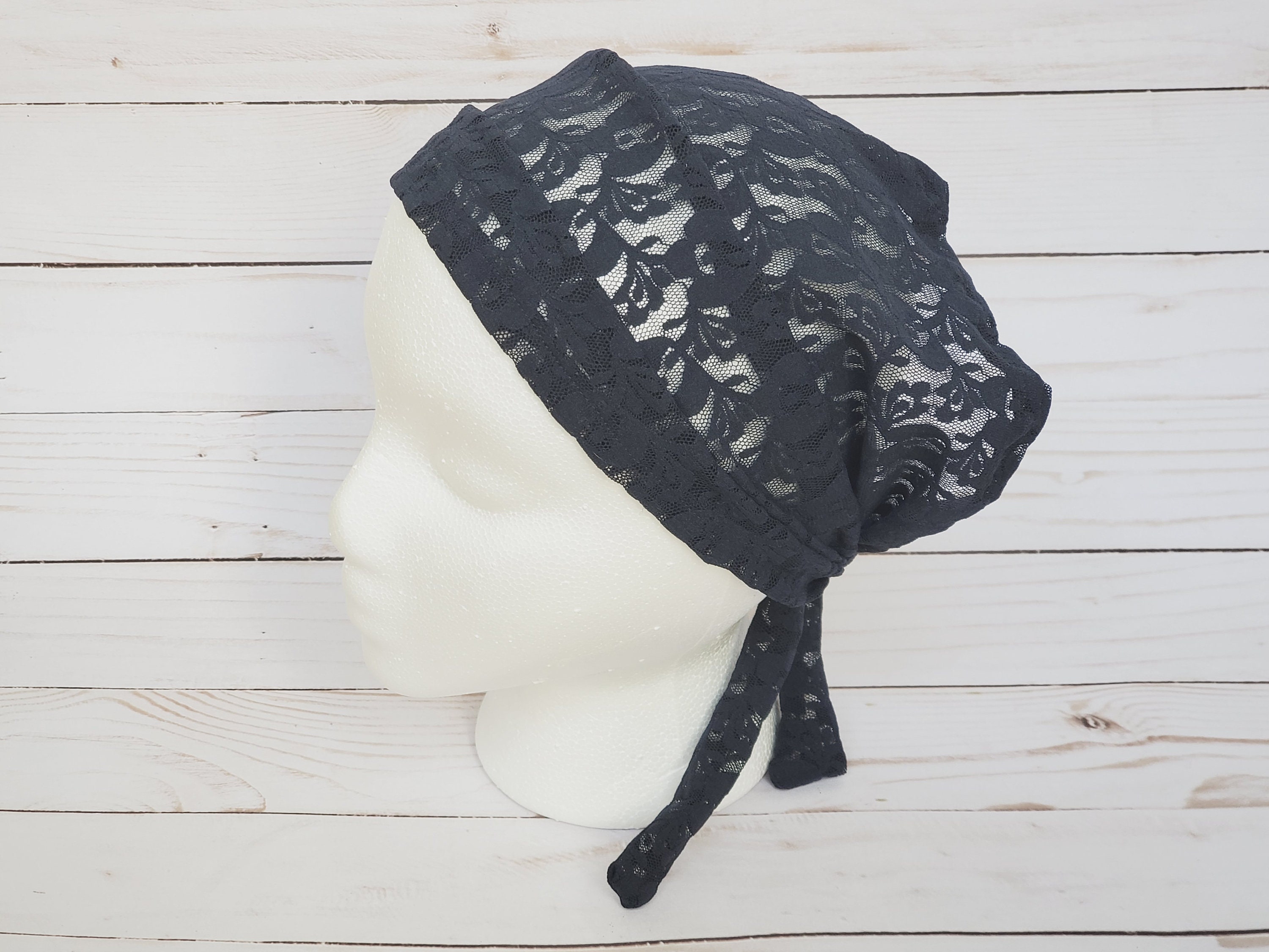 Navy Lace Women Head Wrap Headband Head Covering Blue Lace Etsy