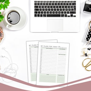 Daily Planner Printable, Daily to Do List Printable, Fillable PDF File ...