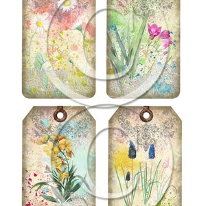 Botanical Spring Ephemera Kit Printable for Junk Journals, Vintage ...