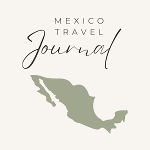 Mexico Travel Journal PDF - Capture Memories & Photos. Printable journal to capture your travel memories in Mexico.