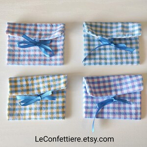 20pz Sacchetti a forma di bustina tonalità dell'azzurro