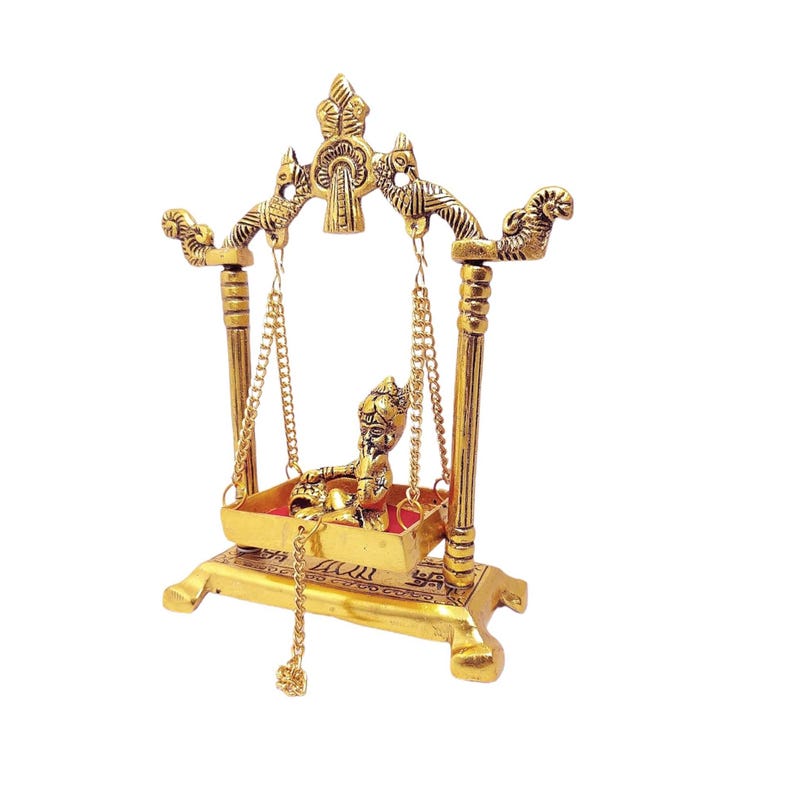 krishna jhula statue gift for housewarming spiritual decor