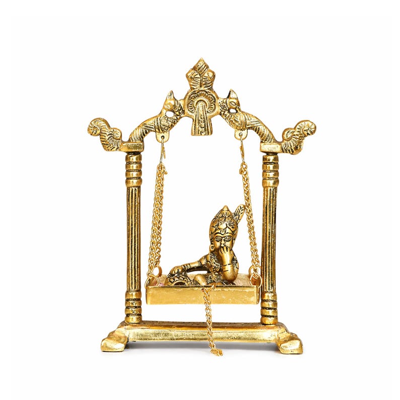 baby krishna swing statue for indian home decor usa uk