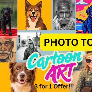 Retrato de caricatura a partir de foto, retrato estilo pop art, descarga de arte vectorial, arte digital, regalo personalizado, regalo único para papá y mamá 3x1