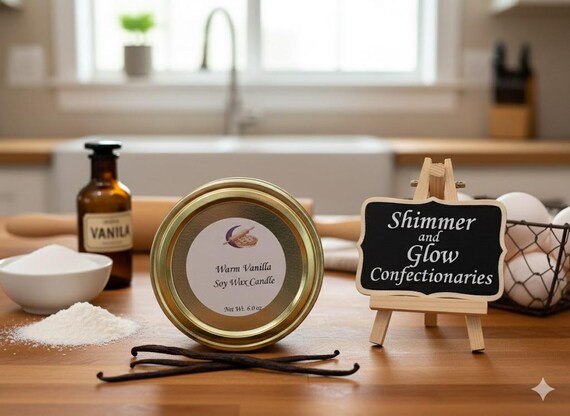 Warm Vanilla Soy Wax Candle