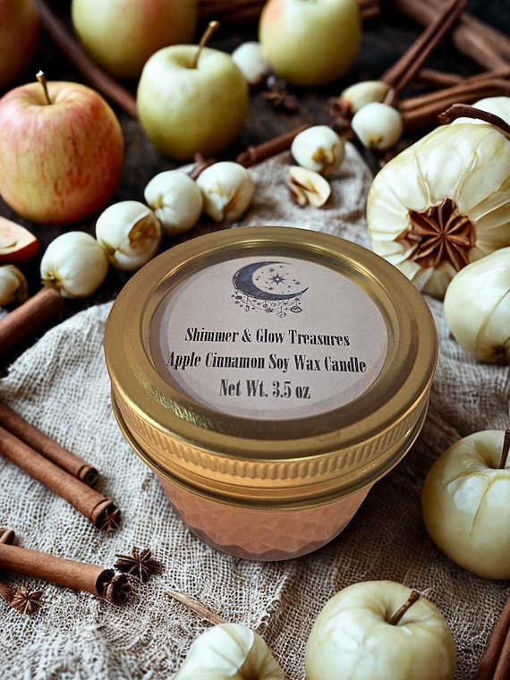 Apple Cinnamon Soy Wax Candle