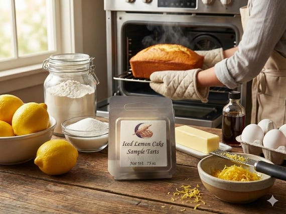 Iced Lemon Cake Soy Wax Sample Tart