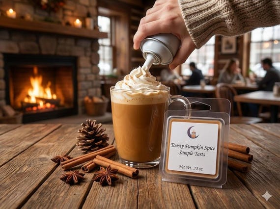 Toasty Pumpkin Spice Soy Wax Sample Tart
