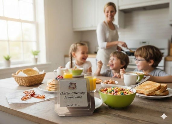 Childhood Mornings Soy Wax Sample Tart