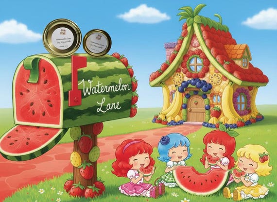 Watermelon Lane  Soy Wax Candle