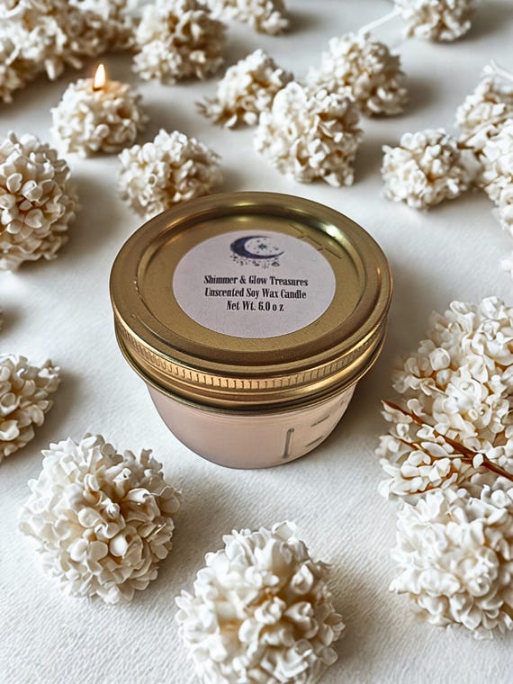 Unscented Soy Wax Candle