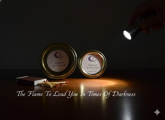 Unscented Soy Wax Candle