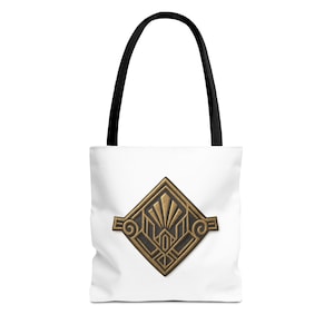 Art Deco Tote Bag, Stylish Eco-Friendly Tote, Statement Bag for Shopping, Travel, Gifts, Everyday Use