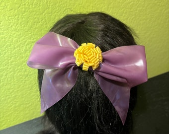 Lilac and Pale Gold  Hairbow