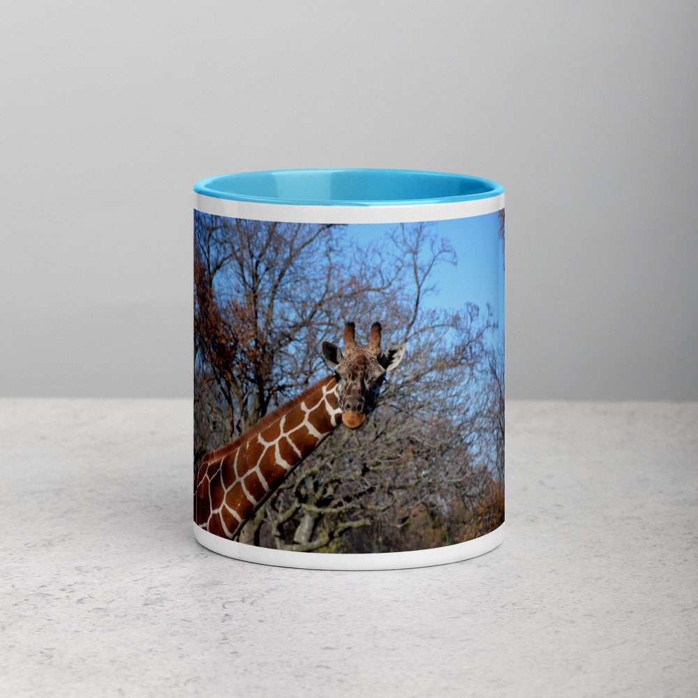Giraffe Mug With Color Inside Africa Zoo Animals Coffee or - Etsy UK