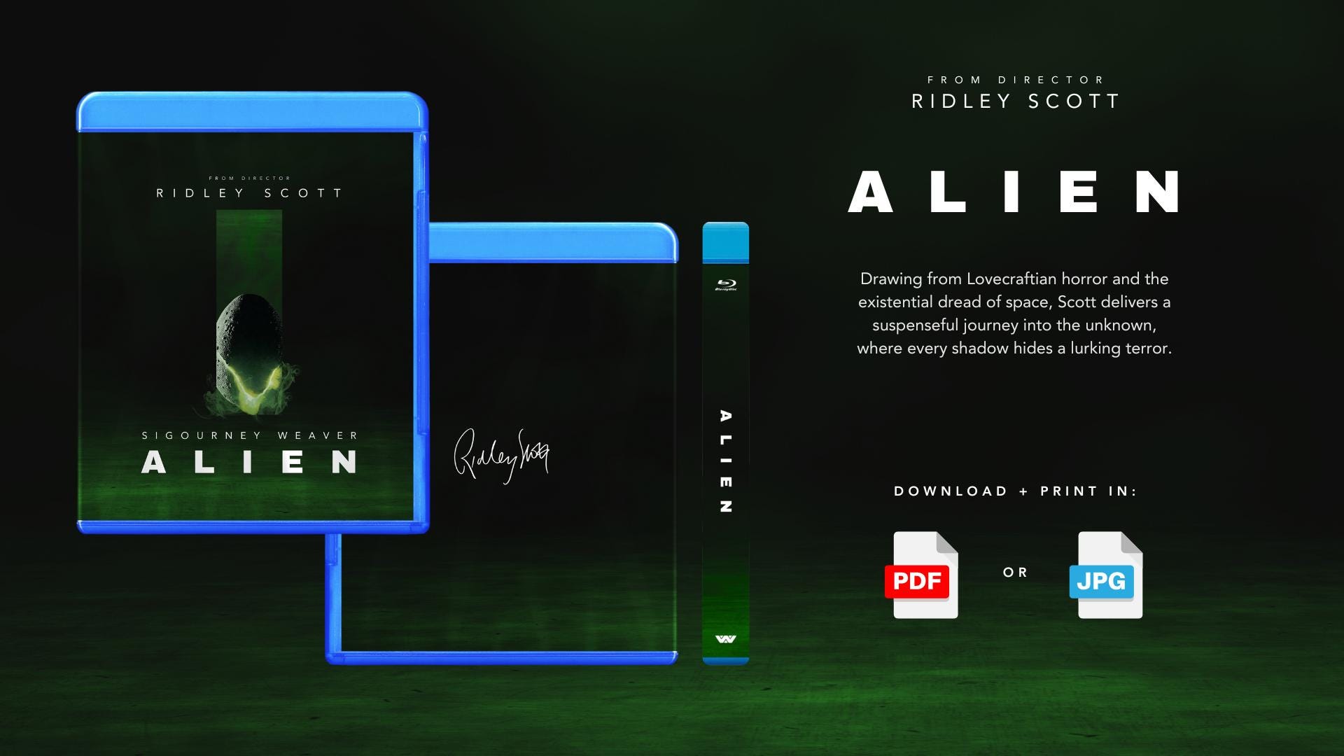 Alien (1979) Custom Blu-ray Cover – Digital Download - Etsy