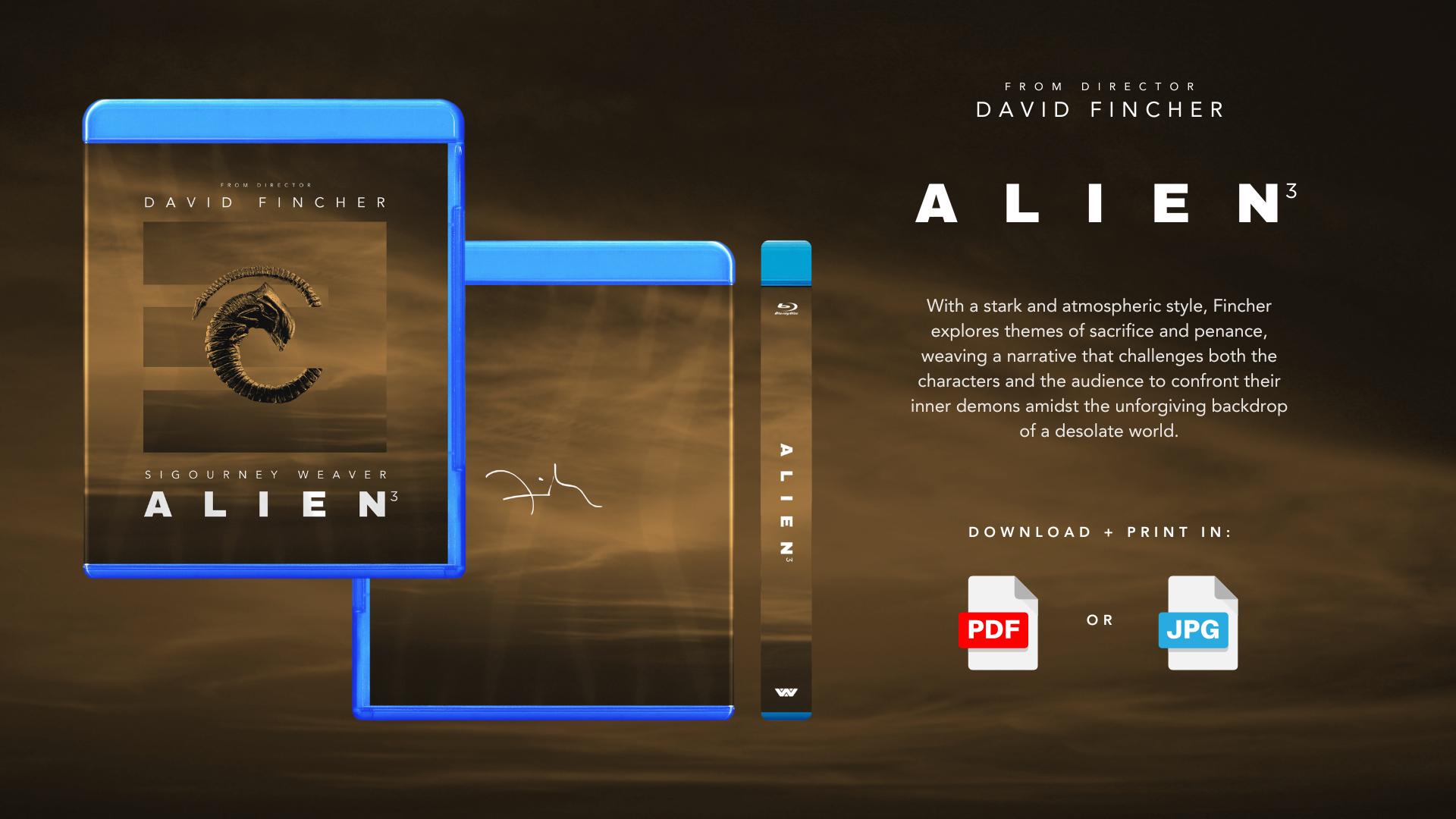 Alien 3 (1992) Blu-ray Cover Insert – JPG Download - Etsy