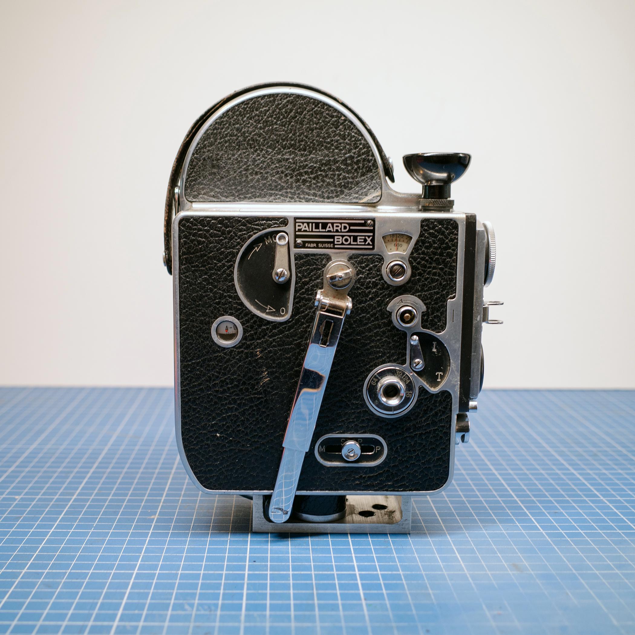 Bolex H16 Supreme 16mm Camera (1954) – Clean, Fully Working – Eyecup + Custom Flat Base – 8–64fps