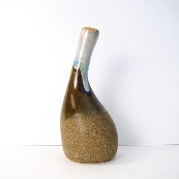 RESERVED: Biomorphic Mid-Century Modern Ceramic Vase - Art Pottery, Signed
