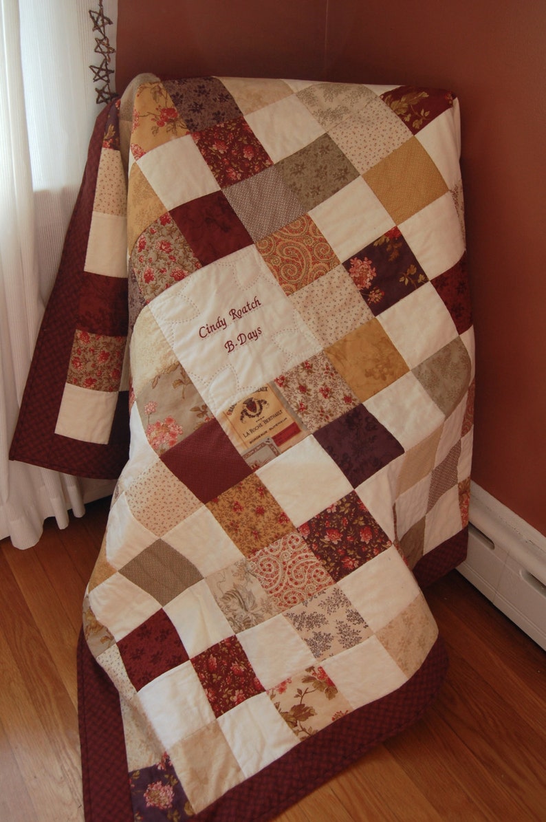 Signature Quilt Country Manor Custom Wedding Quilt Baby Shower Hand Quilted