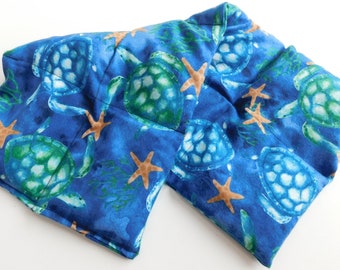 Rice Heating Pad / Ice Pack, Medium, Sea Turtles