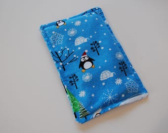 Rice Heating Pad / Ice Pack, 5 X 8 Christmas Penguin