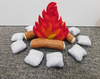 Kids Large Bonfire, Handmade Stuffed Toy, Pretend Play