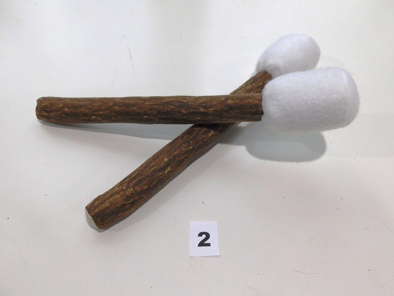 Discontinued, Last Ones Available, Marshmallow Stick, Your Choice of Color, Sold Individually, Kids Campfire, Soft Stuffed Toy image 4