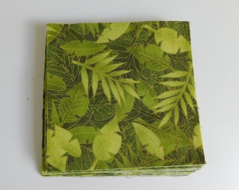 32 Jungle Blocks, 4 1/2 Inch Square, 100% Cotton