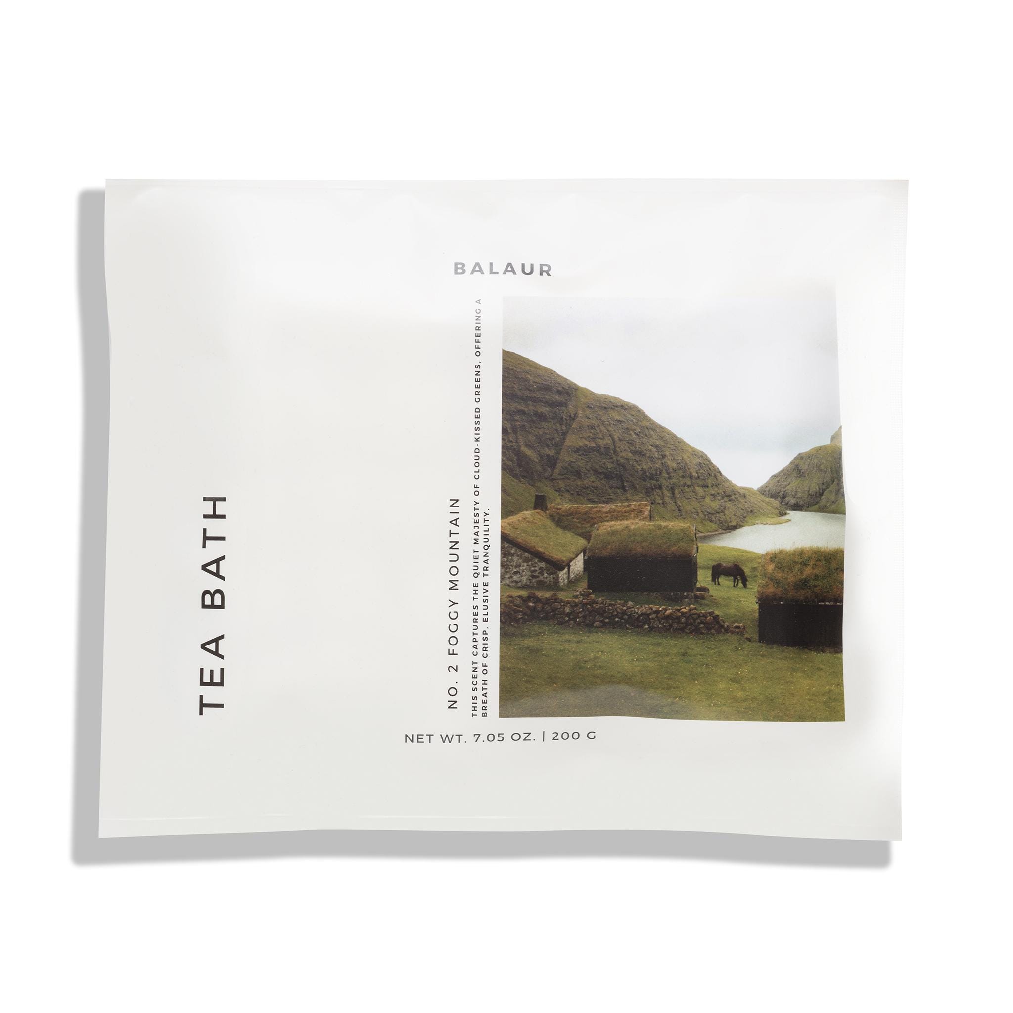 Foggy Mountain Herbal Tea Bath Bag - Peppermint, Lavender, Elderberry - Relaxing Botanical Soak