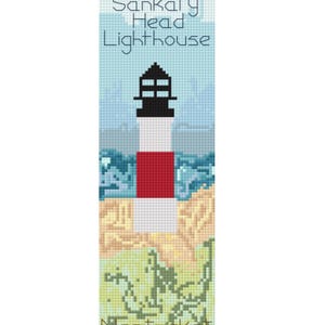 DIGITAL Sankaty Head Lighthouse Cross Stitch Pattern