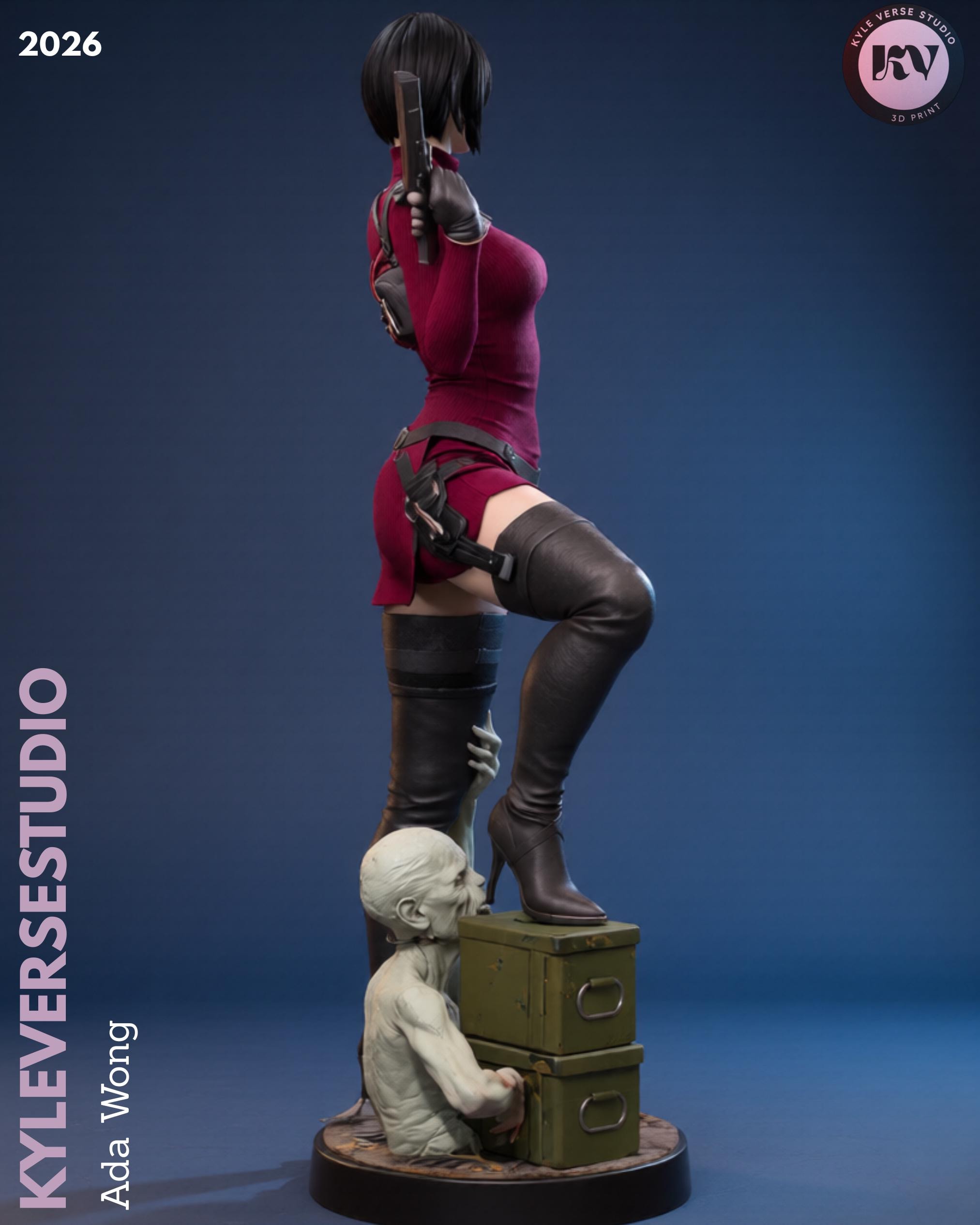Ada Wong – Tactical Spy STL Statue | 3D Printable Figure (split Parts ...