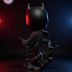 chibi vigilante STL statue ready for 3D print collectors.