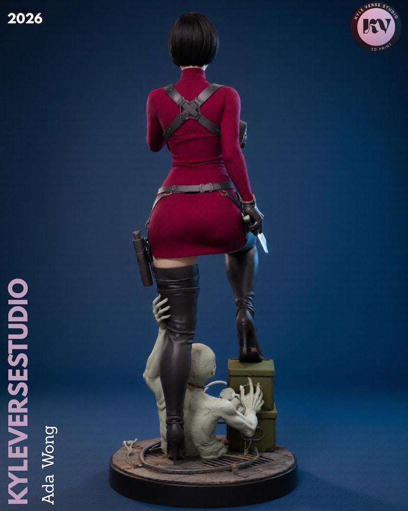 Ada Wong – Tactical Spy STL Statue | 3D Printable Figure (split Parts ...