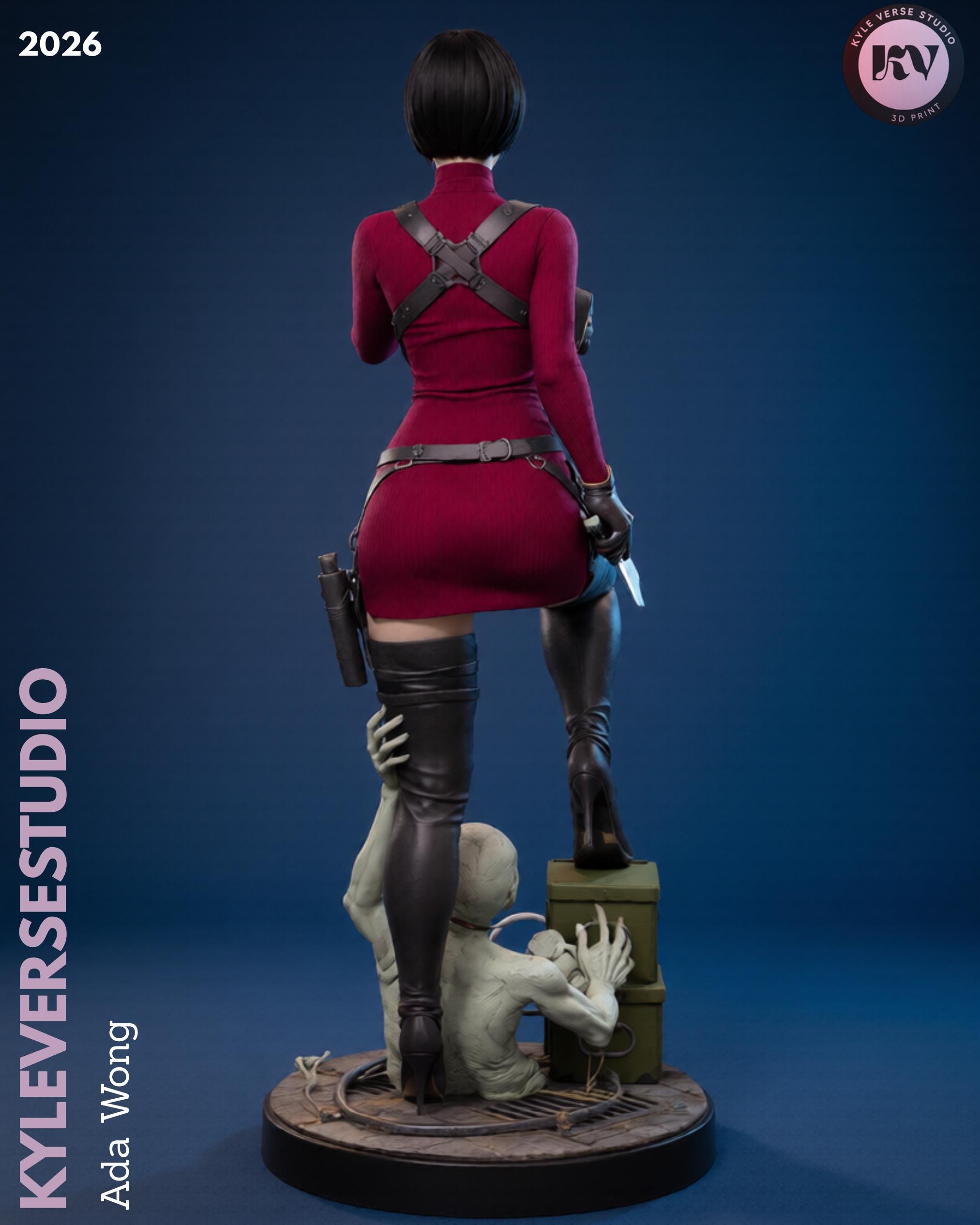 Ada Wong – Tactical Spy STL Statue | 3D Printable Figure (split Parts ...