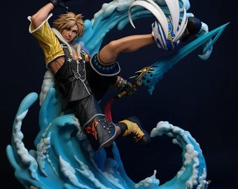 Tidus – Final Fantasy X STL Statue | 178 mm Split • Vorgestanzt • Büste Version