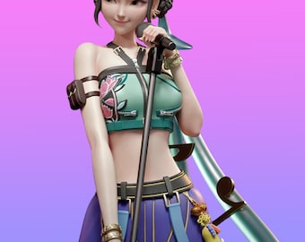 Zoey – Trio Macan Hunter V3 | STL Figure | Split Parts