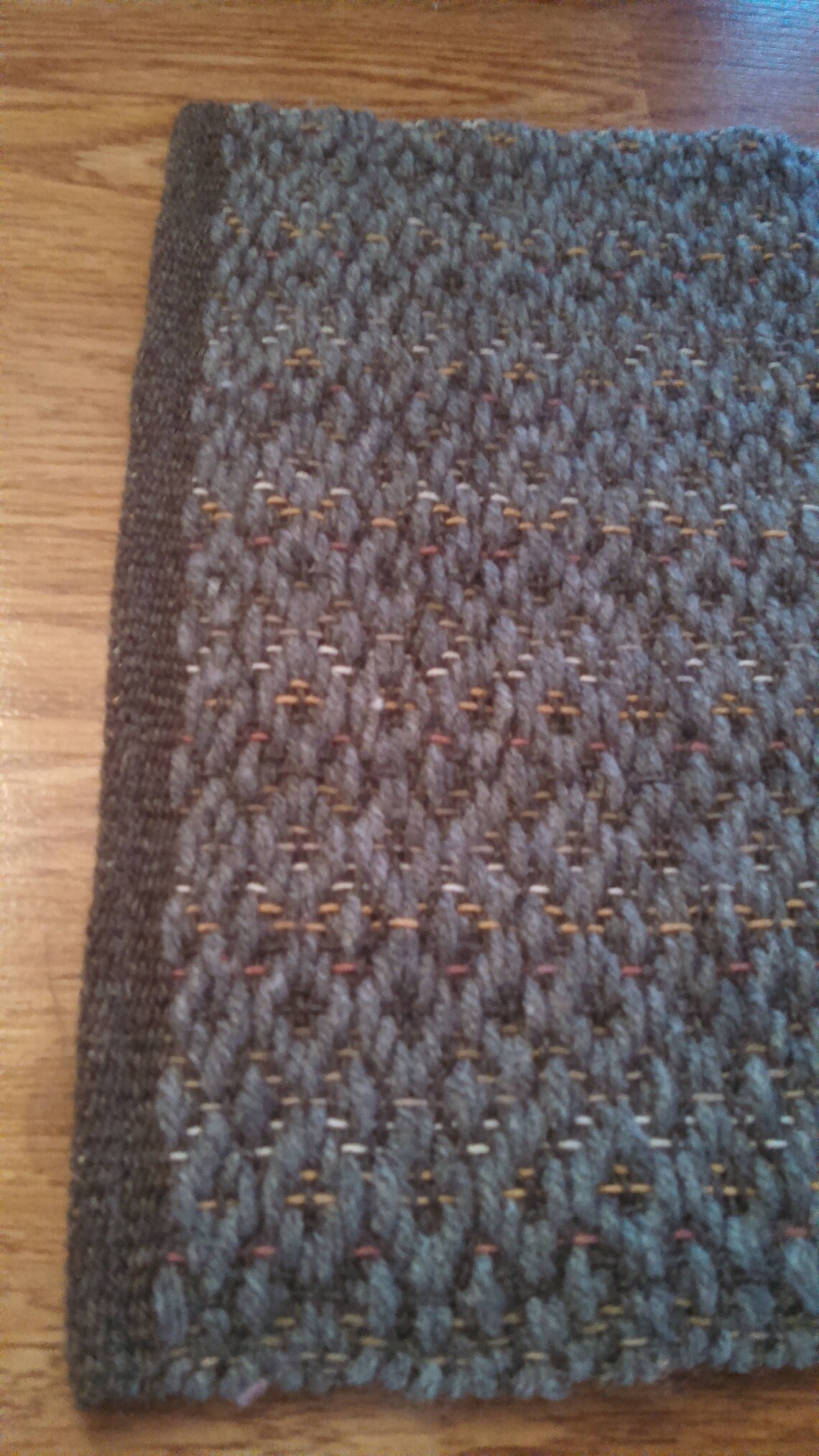 Square Woven Gray Pattern Table Scarf or Centerpiece Scarf Etsy