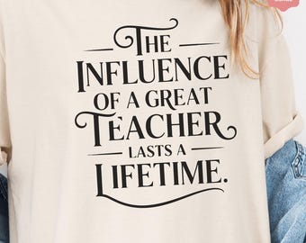 Inspirational Teacher Quote PNG: Teacher Appreciation Gift, Positive Education, Sublimation Design (Digital Download