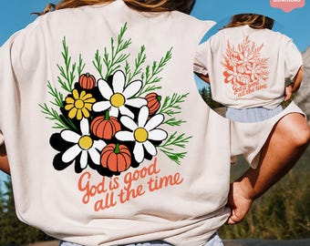 Fall Christian PNG: Pumpkin, Daisy, Bible Verse (Digital Download)