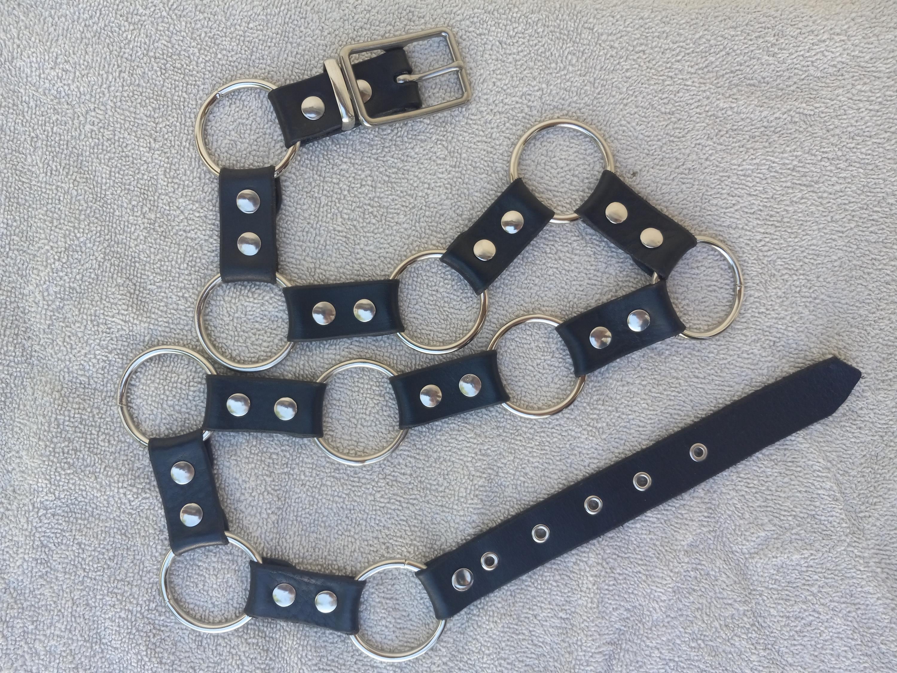 Leather O Ring Adjustable Belt O-Ring Belt – Elidia the Label main image 4