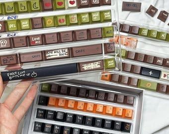 129-Pcs Gaming Keycap Set | Printed Keycaps for Mechanical Keyboards | A Unique Gift for Gamers and Keyboard Enthusiasts-A gift for him