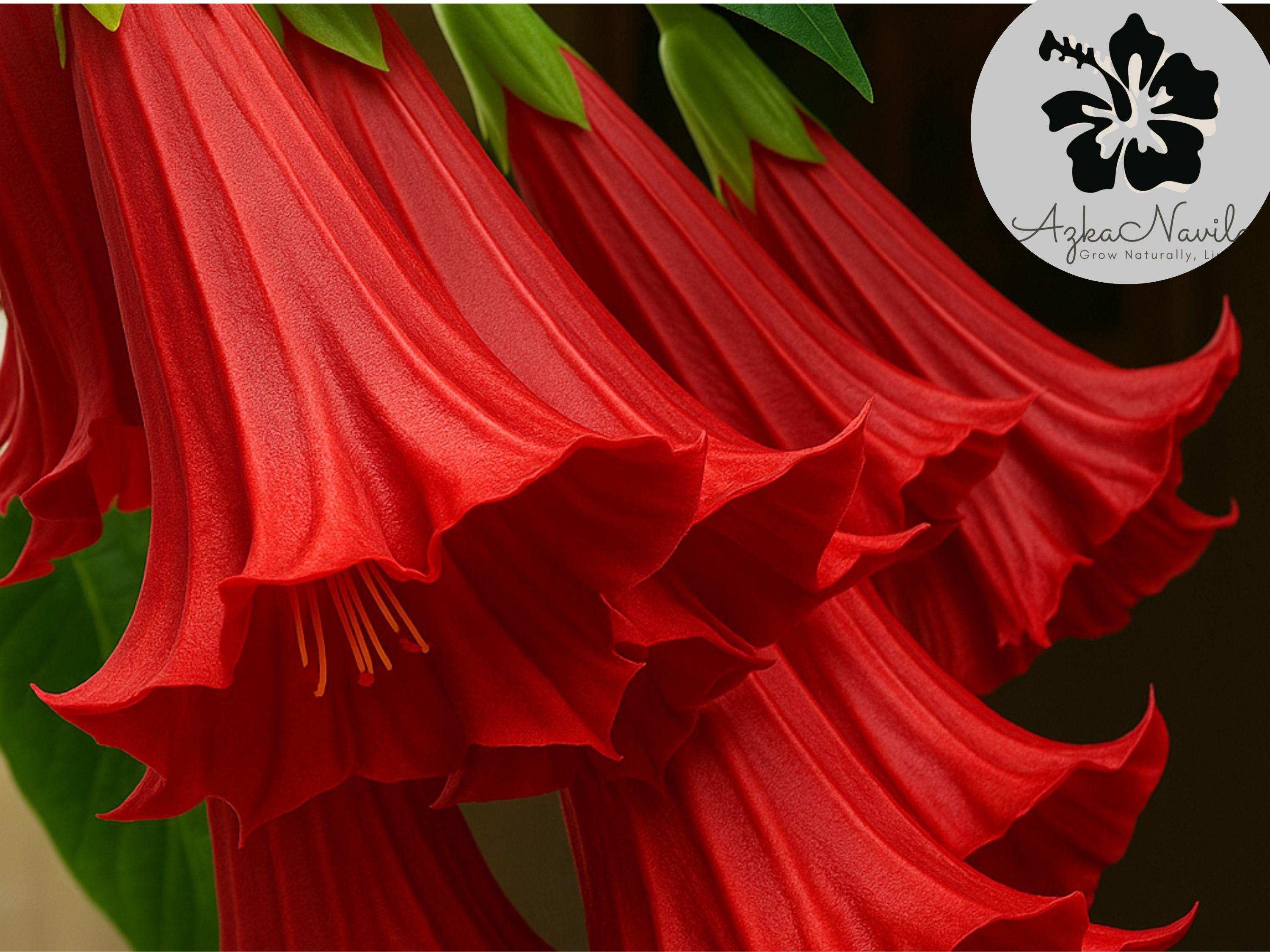 Candy Red Angel Trumpet 10 Seeds: Exotic Fragrant Brugmansia Datura - Etsy