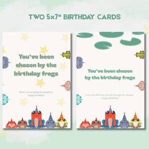 Carte d'anniversaire drôle de grenouille - grenouilles d'anniversaire mignonnes, cadeau d'amant de grenouille, cadeau d'anniversaire de grenouille, carte imprimable mignonne de grenouille, cadeau d'anniversaire unique grenouille